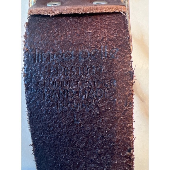 Linea Pelle Leather Studded Belt - Picture 6 of 12